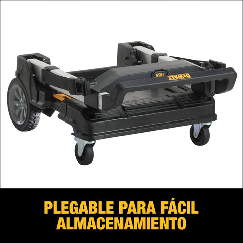 Heavy Duty TSTAK Trolley Cart With 360 Degree Swivel Front Casters And Telescoping Aluminum Handle 200 Lb Load Capacity