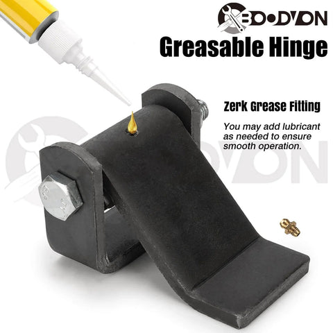 Weld On Trailer Hinges With Grease Fitting Short Leaf Heavy Duty Dump Trailer Hinges For Truck Trailer Doors Six Pack close-up