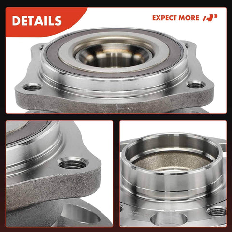 Heavy-Duty Front Wheel Bearing And Hub Assembly For Mercedes AMG E63 S 2018-2020, GLC63 AMG; close-up on component details