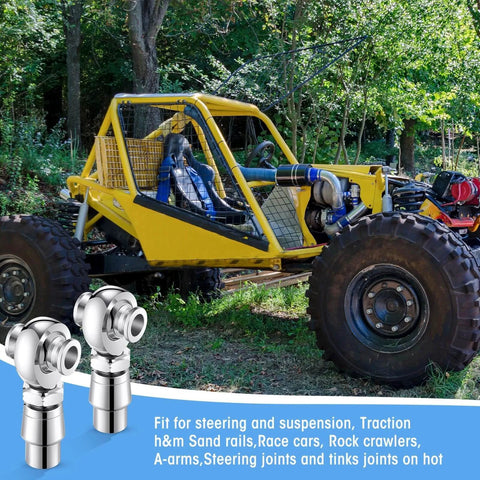 Off-road vehicle with 8 pcs 3/4 inch Heim Joint Rod End Kit, right and left hand thread chromoly suspension joints.