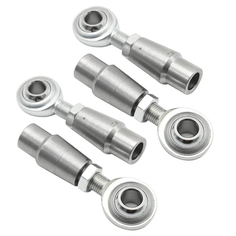 3/8 x 3/8-24 Heim Joint Panhard Bar Kit, rod end kit with tube adapters and jam nuts, set on white background