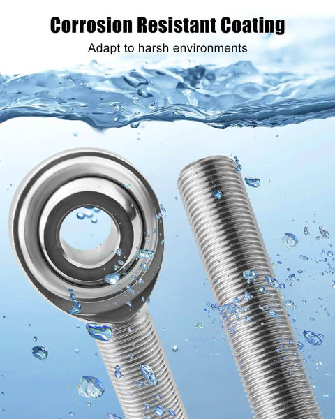 3/4 inch right hand shank Heim joint rod end with jam nut, 5/8 inch bore, corrosion resistant finish, underwater view