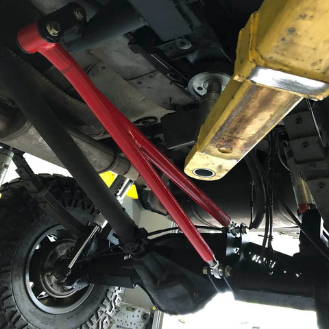 3/4 Heim Joint Rod End Kit with Right and Left Hand Threads installed in vehicle suspension system