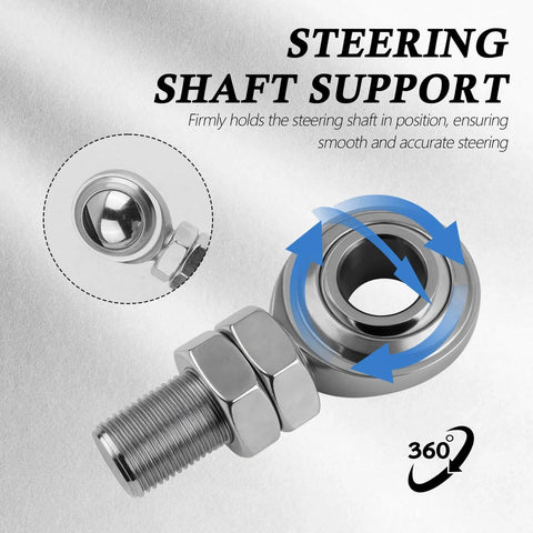 3/4 Heim Joint Steering Shaft Kit with Right Hand Thread, stainless steel rod end bearing with dual nuts for vehicle control
