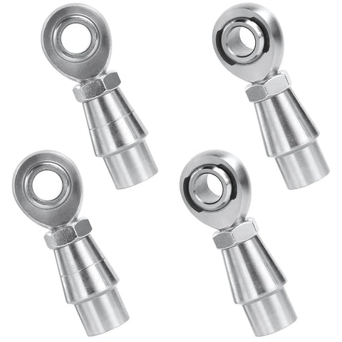 1/2 Heim Joints Rod End Kit with Right and Left Hand Threads, 0.5 Chromoly Panhard Joints with Jam Nuts and Bungs, 2 Pair
