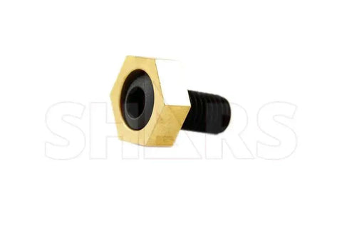Five Eighths Inch T Slot Clamp Kit For Bridgeport Mill Twelve Piece With T Nuts And Hex Clamps Also Includes Two Hex Keys Thread Size One Half By Thirteen Quick Turn Sides For One Tenth Inch Movement No Loose Parts Heavy Duty Positive Grip brass and black hex clamp