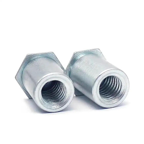 Hexagonal Through Hole Rivet Columns Pack 10 To 50 Pieces M2 To M6 304 Stainless Steel Rivet Nuts, close-up view