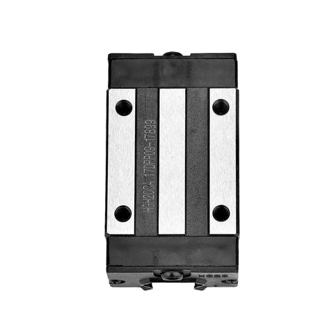 Pro Grade HGH20CA Linear Bearing Sliding Carriage Block for 3D Printers and CNC Machines, top view of steel construction