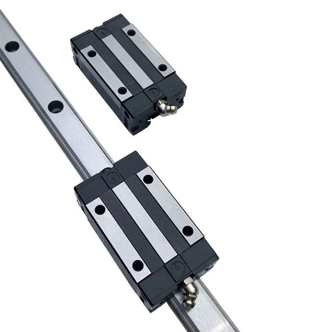 2 Pack HGH25CA Linear Slider Bearing Blocks For 25mm Square Carriages on Rail, HG25 HGR25 Compatible CNC Kit for Smooth Motion