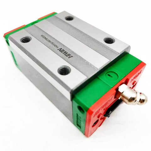 ✝️ HGH30HA HIWIN Linear Block for HGH30 Linear Motion Slider Rail Guide Linear Bearing close-up of anti-backlash CNC slider block