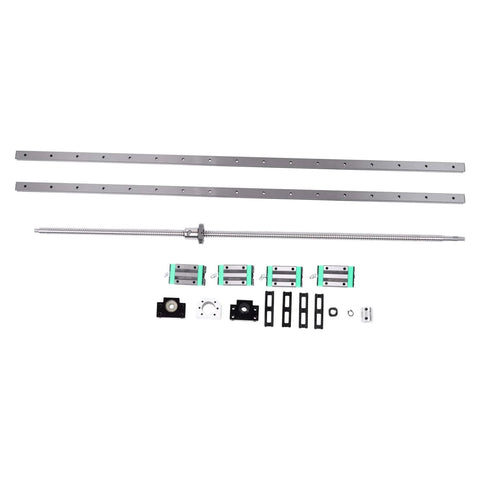 HGR20 Linear Motion Kit with 2pcs 1000mm Rails and SFU1605 1000mm Ball Screw, BK12 BF12 End Supports, DSG16H Nut Housing and Coupler