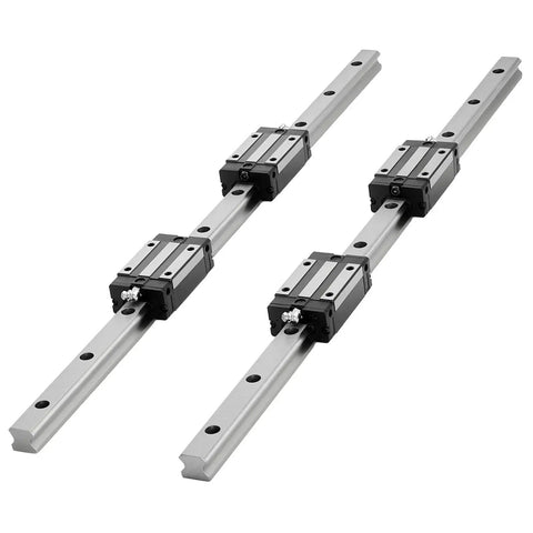 HGR20 Linear Rail Kit With Two 600 Mm Rails Ball Screw Four Slide Blocks BF12 BK12 End Supports Coupling And Nut Housing for CNC Routers