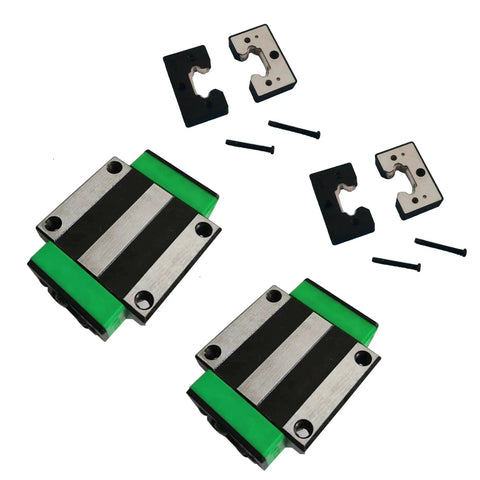 HGW25CA Linear Bearing Slider Block Kit with HV25 Self Lubricating Dustproof Oil Box Sets for CNC Linear Guides and Machines