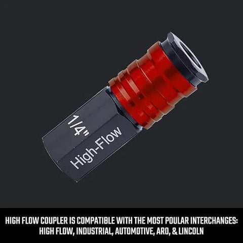 Craftsman high-flow aluminum fitting with 1/4 in NPT threads