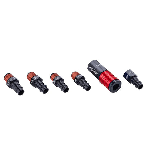 Craftsman 6-pc aluminum high-flow fittings kit with 1/4-in NPT threads