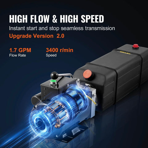 Hydraulic Pump 2950 PSI 60HZ Hydraulic Power Unit 3 HP 220V Hydraulic Power Pack for seamless transmission and high flow