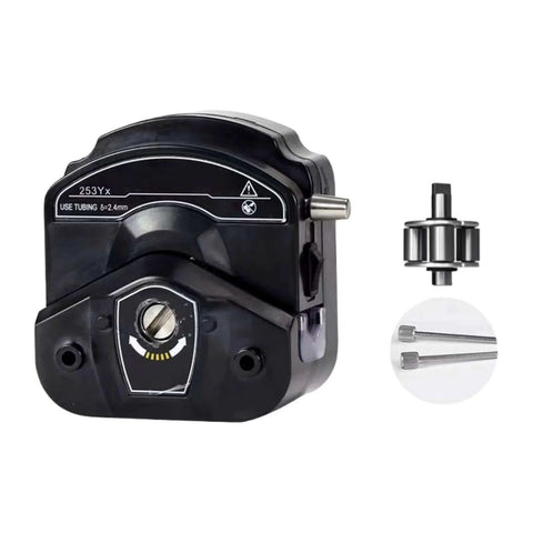 High Flow Dispensing Rechargeable Battery Peristaltic Pump Liquid Sampler for Outside 8m Suction, front view and components