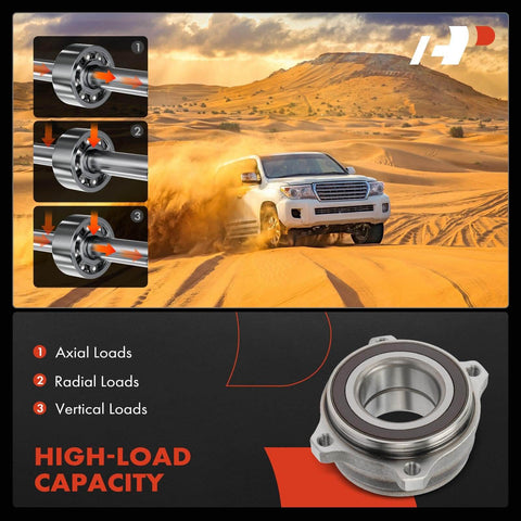 Rear Wheel Bearing And Hub Assembly For Mercedes-Benz E400 E450 GLC300 GLC350e S450 showing high-load capacity in desert terrain