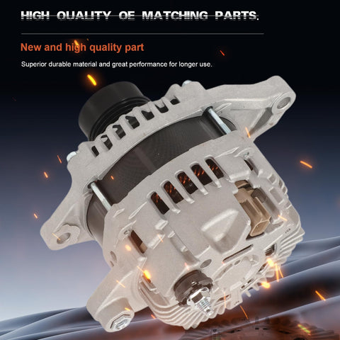 Beefy High-Output Alternator For 2009-2018 Journey 2.4L L4 Four-Cylinder, durable material, robust electrical performance