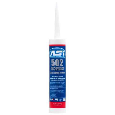 Food Grade Silicone Sealant, White, 2.8 Oz Squeeze Tube, One-Part Moisture-Curing RTV Silicone, front view