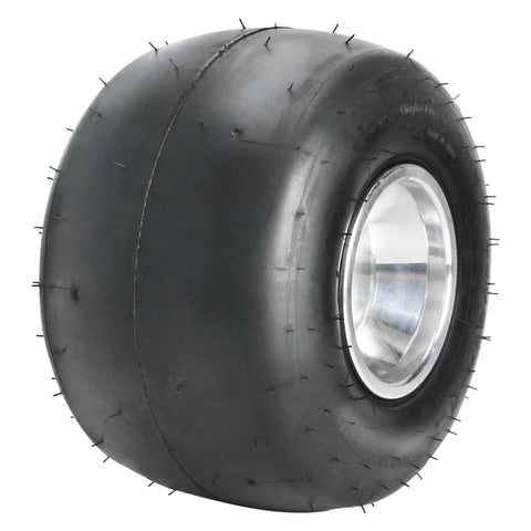 High Performance Go Kart Tire and Rim, 11x7.10-5 Go Cart Rear Wheel and Racer Tire Fit Bolt Pattern, Aluminum Alloy Rim