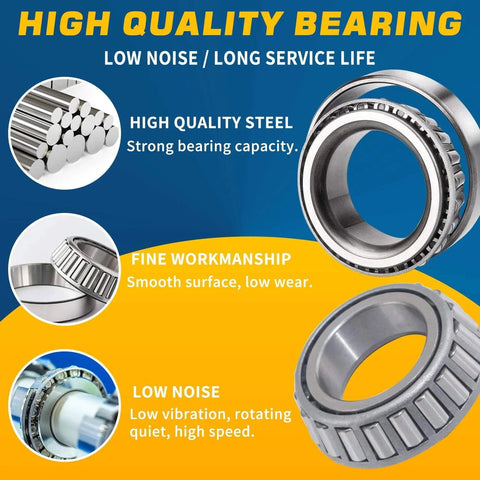 High quality bearings showcasing durability and performance for Two Sets Trailer Hub Bearing Kit For One And One Sixteenth Inch Axles.