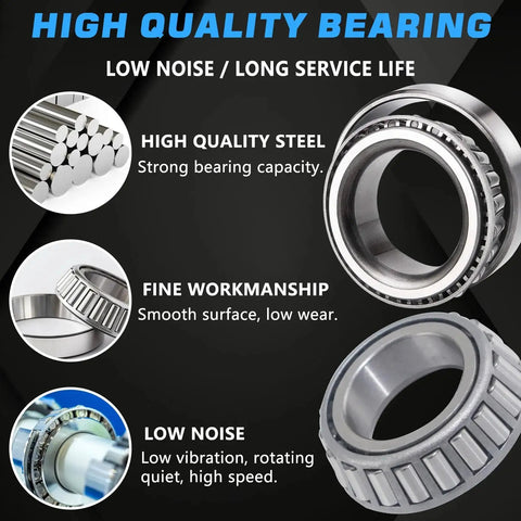 Trailer Hub Bearings Kit For 7000 Lb Tapered Spindle Axles 4 Sets with high quality steel and fine workmanship