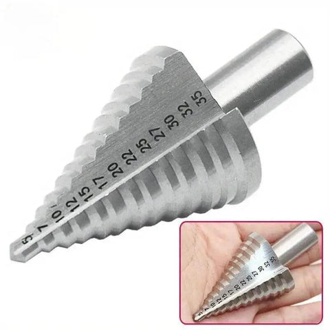 5-35MM High Speed Steel Step Drill Bit For Wood And Metal, HSS Drill Bit Set, Heavy Duty Hole Cutter For Power Tools