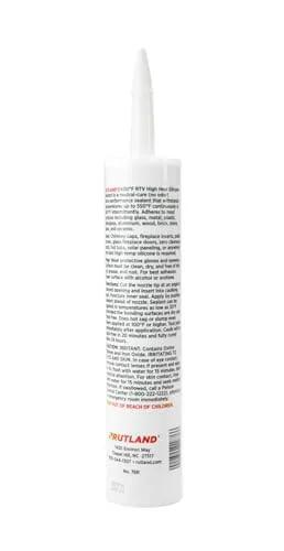 Side view of 600 Degree Fahrenheit USA Made High Temperature Silicone Sealant Clear For Gasket Maker And Adhesives tube