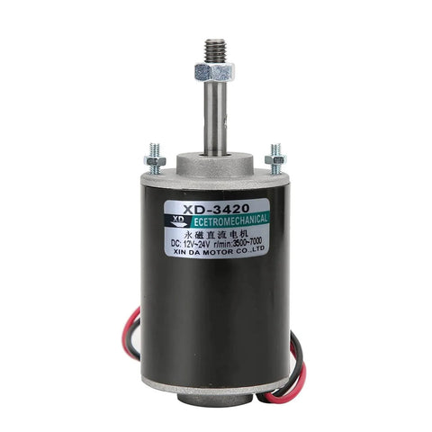 High Torque DC Motor 12 V/24 V Permanent Magnet Motor Mini DC Motor DIY Generator Motor 30W CW/CCW with Moun front view