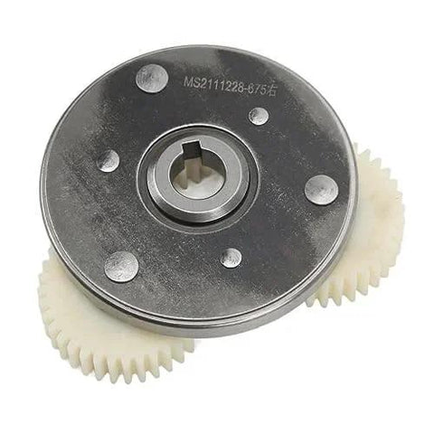 Front view of Electric Motor Gear Clutch Kit, High-Torque Planetary Gear Replacement with 36T Nylon Construction
