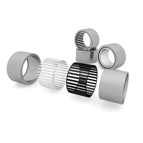 Model HK0810 Drawn Cup Needle Roller Bearings Open End With 8mm Bore 12mm Outer Diameter And 10mm Width Pack Of 5