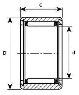 HK3016 Needle Bearing 30x37x16 - VXB Ball Bearings