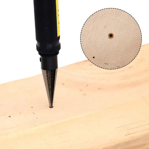 0 To 14mm Hole Opener Reamer Drill Punch For Metal And Steel Ideal For Aviation Models And Woodworking DIY Projects Durable Precision Tool For Clean Holes Easy Slip Resistant Handle With Protective Sleeve drilling into wood