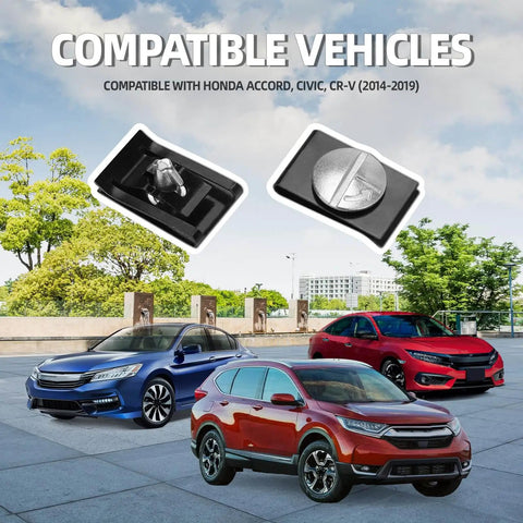Image showing Engine Splash Shield Hardware Kit 14 Piece Set With Lower Cover Pins Screws And Clips Aluminum Alloy Built To Last with compatible cars, including Honda Accord, Civic, and CR-V.