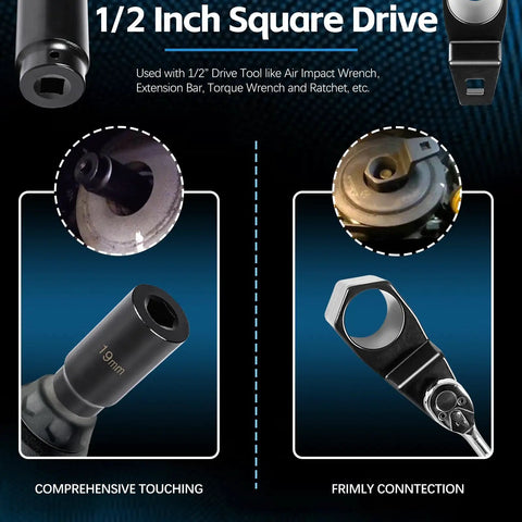 Crank Pulley Tool Kit For Honda And Acura With 19mm Harmonic Balancer Socket and 50mm Crankshaft Pulley Holder Wrench close-up