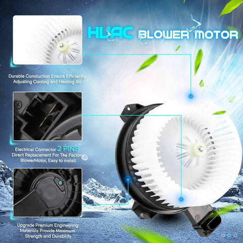 Reliable HVAC Blower Motor Fan Replacement For Honda And Acura Vehicles Including Civic CR-V Accord RDX ILX With 79310-T0A-A01 overview