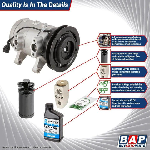 Air Conditioning Compressor And Repair Kit For Honda CRV 2007 2008 2009 2010 2011 Premium ISO TS16949 Quality Guaranteed