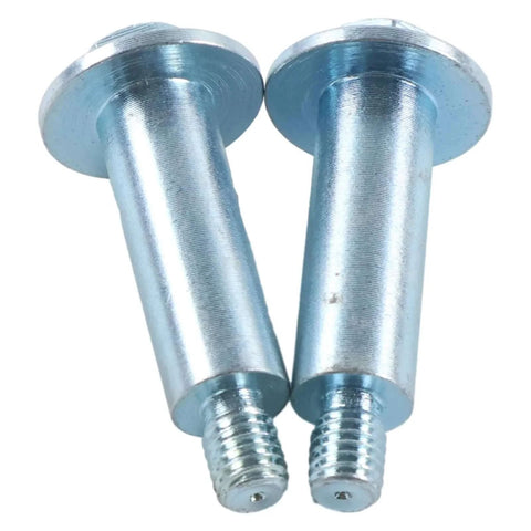 2X Front Wheel Shaft Bolt 90101-VG3-000 Compatible with Honda HRR216 HRS216 HRT216 Lawn Mower, stainless steel bolts close-up view