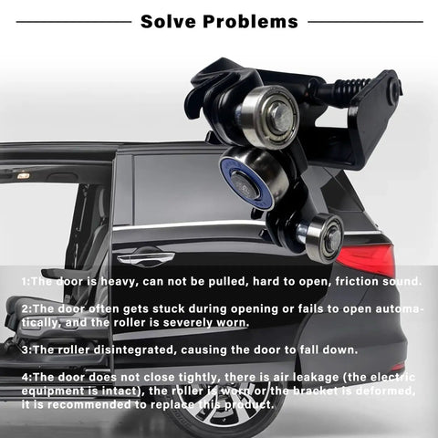 Sliding Door Roller With Metal Bearing For Left Driver Side Center Roller Assembly Compatible With 2005 To 2010 Odyssey Van Door Accessories Replacement Parts 924 128 Easy Install And Smooth Operation