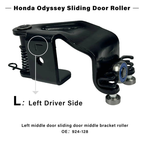 Sliding Door Roller With Metal Bearing For Left Driver Side Center Roller Assembly Compatible With 2005 To 2010 Odyssey
