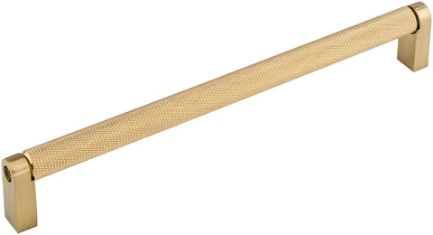 Bar Pulls 8 13/16 Inch Center To Center Cabinet Handle In Honey Bronze Finish, Durable Steel Construction, ideal for kitchens and vanities.