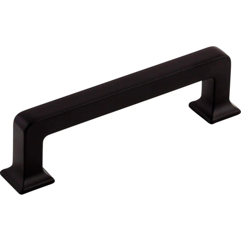 Top Knobs TK703HB Ascendra Three And Three Quarters Inch Center To Center Cabinet Pull Honey Bronze shown from side view