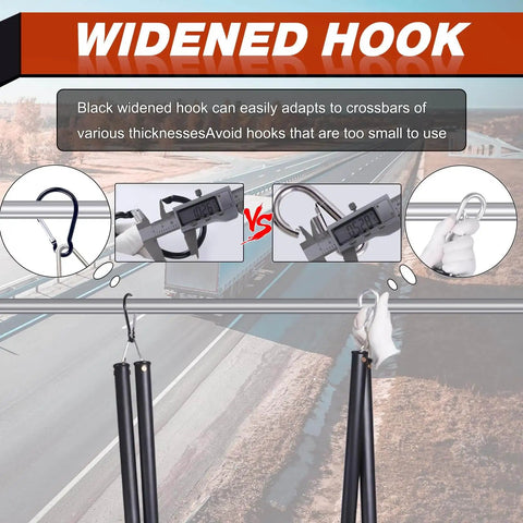 Widened hook on 16 Inch Double Tender Spring Kit With Trailer Hose Holder And Heavy Duty Air Lines Holder For Semi Trucks Trailers