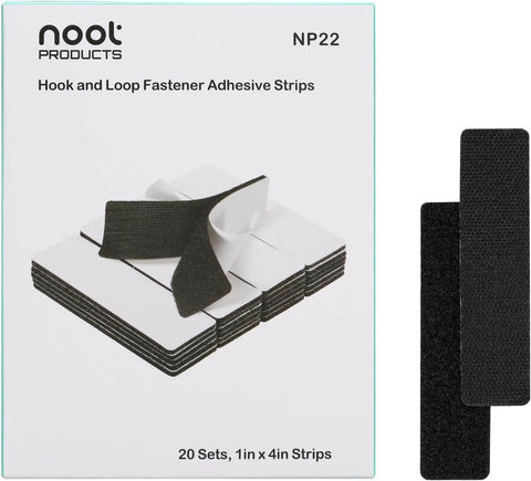 Heavy Duty 1x4 Inch Hook And Loop Fastener Strips With Adhesive Backing Double Sided Sticky Picture Hanging Tape For Easy Wall Mounting In Home And Office 20 Sets Black visible with packaging and product detail