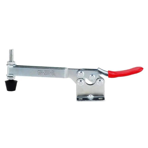 4 Piece Horizontal Toggle Clamp Set With Quick Release, 198 Lbs Holding Capacity, Upgraded 201B Long 201BL Model, zinc-plated steel