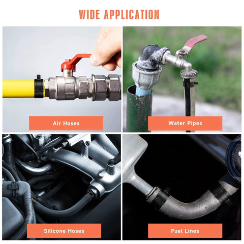 Applications of 12 Pack 1.1 Inch 28mm Spring Band Hose Clamps With Constant Tension Auto Fuel Line Silicone Vacuum Hose Steel Clamp