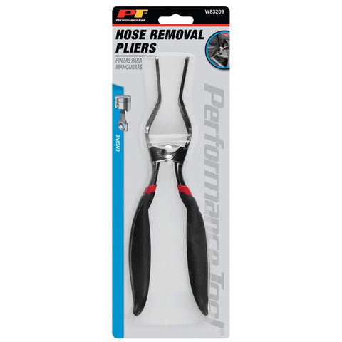 Hose Removal Pliers For Fuel, Vacuum And Heater Hoses, 5/32 To 1/2 Inch Capacity in packaging, cushion grip handles visible