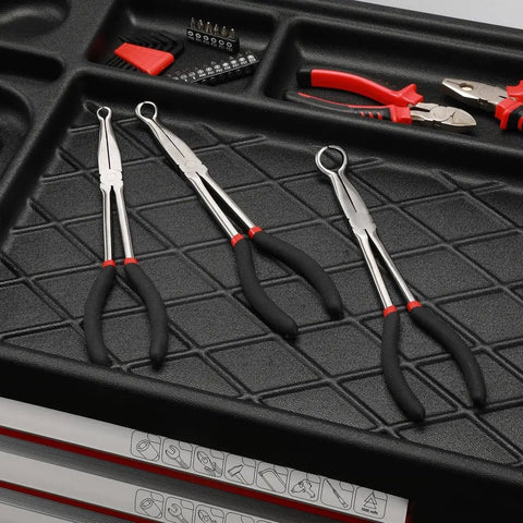 Three Piece Beefy Hose Gripper Pliers Set Spark Plug Pliers Five Sixteenth Inch One Half Inch And Three Quarter Inch Hose Grippers