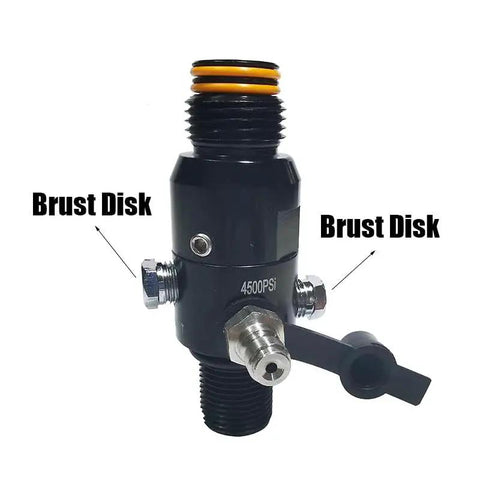 HPA Regulator Valve For Paintball And Airsoft Gear PCP CO2 Nitrogen Tanks 4500psi Inlet With 800psi 1800psi 2200psi Outputs
